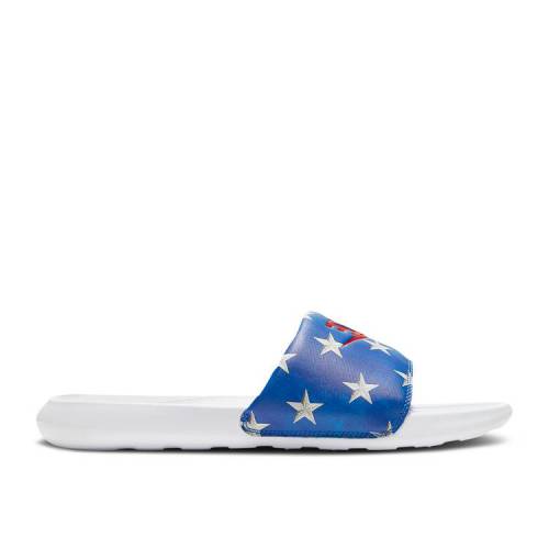 【 NIKE VICTORI ONE PRINTED SLIDE 'STARS' / GAME ROYAL SUMMIT WHITE 】 サンダル ゲーム 白色 ホワイト ゲームロイヤル 青 ブルー スニーカー メンズ ナイキ