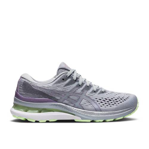 【 ASICS WMNS GEL KAYANO 28 'PIEDMONT GREY' / PIEDMONT GREY SOFT LAVENDER 】 灰色 グレー スニーカー レディース アシックス