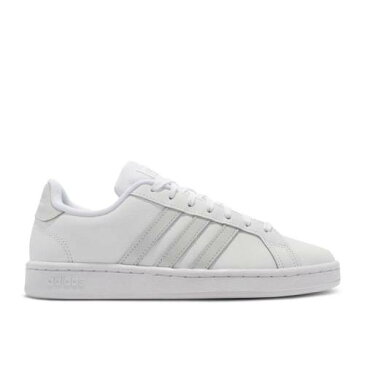 アディダス ADIDAS アディダス グランド コート 白色 ホワイト 灰色 グレー 'WHITE GREY' スニーカー レディース 【 ADIDAS WMNS GRAND COURT DASH CLOUD WHITE GREY 】