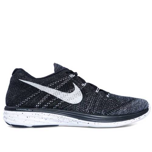 【 NIKE FLYKNIT LUNAR3 'OREO' / BLACK WHITE MIDNIGHT FOG WOLF 】 フライニット 黒色 ブラック 白色 ホワイト スニーカー メンズ ナイキ