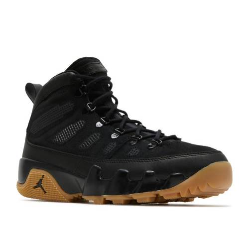 【 AIR JORDAN AIR JORDAN 9 RETRO BOOT NRG 'BLACK GUM' / BLACK GUM LIGHT BROWN 】 ナイキ ブーツ 黒色 ブラック 茶色 ブラウン エアジョーダン スニーカー メンズ