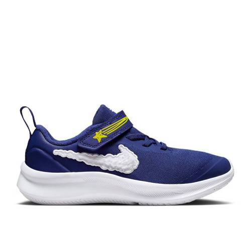 【 NIKE STAR RUNNER 3 PS 'DREAM' / DEEP ROYAL BLUE ALUMINUM YELLOW 】 ディープ 青色 ブルー 黄色 イエロー ジュニア キッズ ベビー マタニティ スニーカー ナイキ