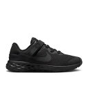 【 NIKE REVOLUTION 6 FLYEASE PS 'BLACK DARK SMOKE GREY' / BLACK DARK SMOKE GREY BLACK 】 レボリューション 黒色 ブラック 灰色 グレー ジュニア キッズ ベビー マタニティ スニーカー ナイキ