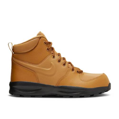 ナイキ NIKE マノア レザー ウィート 黒色 ブラック 'WHEAT' ジュニア キッズ 【 NIKE MANOA LEATHER GS WHEAT BLACK 】