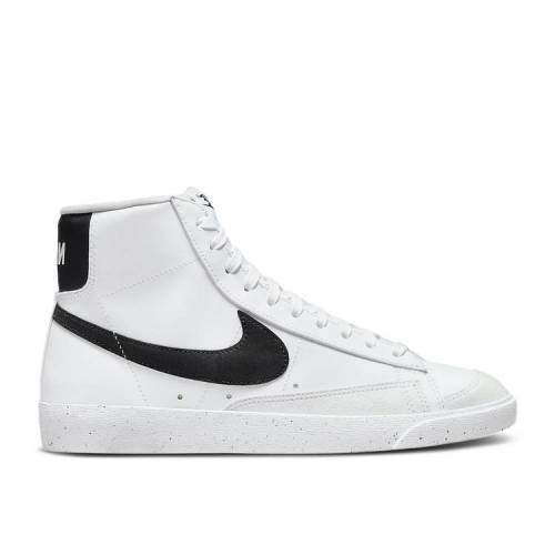 【 NIKE WMNS BLAZER MID '77 NEXT NATURE 'WHITE BLACK' / WHITE BLACK 】 ブレイザー ミッド 白色 ホワイト 黒色 ブラック スニーカー レディース ナイキ 1