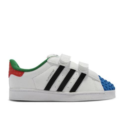 【 ADIDAS LEGO X SUPERSTAR CF I 'WHITE RED BLUE' / CLOUD WHITE CORE BLACK CLOUD 】 アディダス ス..