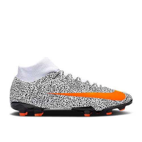 ナイキ NIKE アカデミー 白色 ホワイト 黒色 ブラック 橙 オレンジ 'SAFARI' スニーカー メンズ 【 ORANGE NIKE CR7 X MERCURIAL SUPERFLY 7 ACADEMY MG WHITE BLACK TOTAL 】