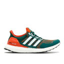 y ADIDAS ULTRABOOST 1.0 'MIAMI HURRICANES' / GREEN ORANGE WHITE z AfB_X  O[  IW F zCg '}CA~ nP[Y' Xj[J[ Y