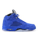 【 AIR JORDAN AIR JORDAN 5 RETRO 'BLUE SUEDE' / GAME ROYAL BLACK 】 ナイキ ゲーム 黒色 ブラック エアジョーダン ゲームロイヤル 青 ブルー スニーカー メンズ