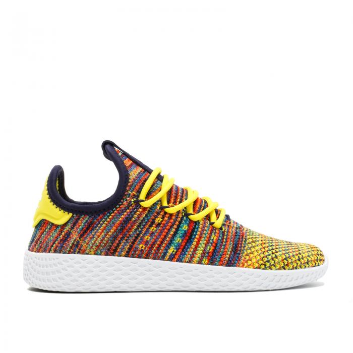 アディダス ADIDAS アディダス テニス 黄色 イエロー 白色 ホワイト 'MULTICOLOR' スニーカー メンズ 【 YELLOW ADIDAS PHARRELL X TENNIS HU SEMI FROZEN NOBLE INK WHITE 】