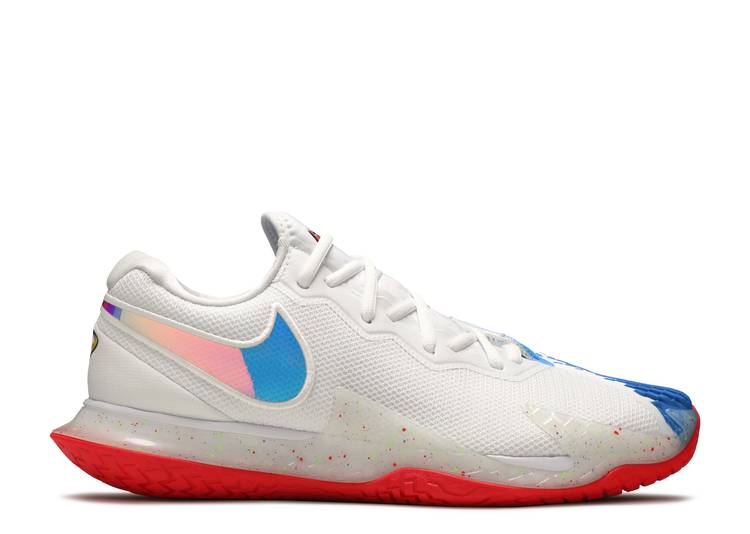 【 NIKE COURT AIR ZOOM VAPOR CAGE 4 'RAFA' / WHITE ELECTRIC GREEN SIREN RED 】 コート...