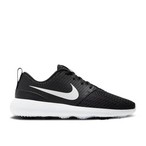 ナイキ NIKE ゴルフ 黒色 ブラック 白色 ホワイト 'BLACK WHITE' スニーカー レディース 【 GOLF NIKE WMNS ROSHE METALLIC BLACK WHITE 】