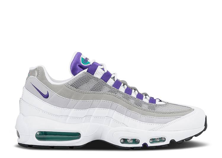 【 NIKE AIR MAX 95 'GRAPE' / WHITE COURT PURPLE EMERALD 】 マックス 白色 ホワイト コート 紫 パープル エアマックス スニーカー メンズ ナイキ