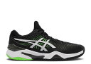 【 ASICS COURT FF 2 'BLACK GREEN GECKO' / BLACK GREEN GECKO 】 コート 緑 グリーン 黒色 ブラック ...