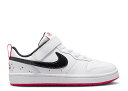 【 NIKE COURT BOROUGH LOW 2 SE PS 'WHITE VERY BERRY' / WHITE VERY BERRY BLACK 】 コ...