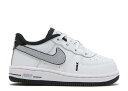 【 NIKE AIR FORCE 1 LV8 TD 'WHITE WOLF GREY' / WHITE BLACK WOLF GREY WHITE 】 白色 ホワイト 黒色 ブラック 灰色 グレー エアフォース ベビー ナイキ