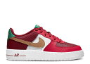 【 NIKE AIR FORCE 1 GS 'CHRISTMAS' / TEAM RED GYM RED WHITE METALLIC 】 チーム 赤 レッド 白色 ホワイト エアフォース スニーカー ジュニア キッズ メンズ ナイキ