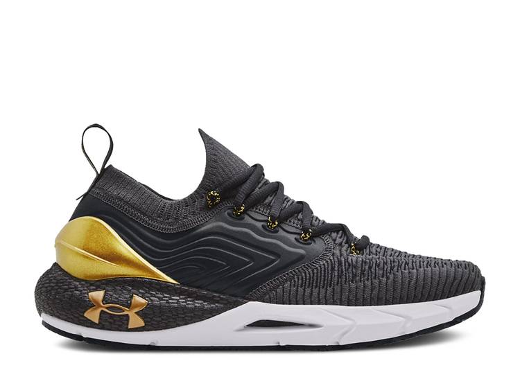 y UNDER ARMOUR HOVR PHANTOM 2 INTELLIKNIT METALLIC 'JET GREY GOLD' / JET GREY BLACK z DF O[ F ubN A_[A[}[ Xj[J[ Y