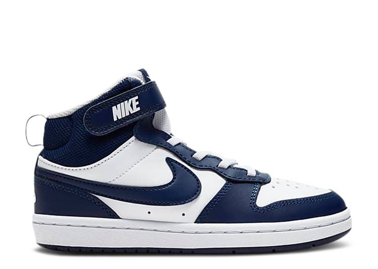  NIKE COURT BOROUGH MID 2 PSV 'WHITE SIGNAL BLUE' / WHITE SIGNAL BLUE BLUE VOID...