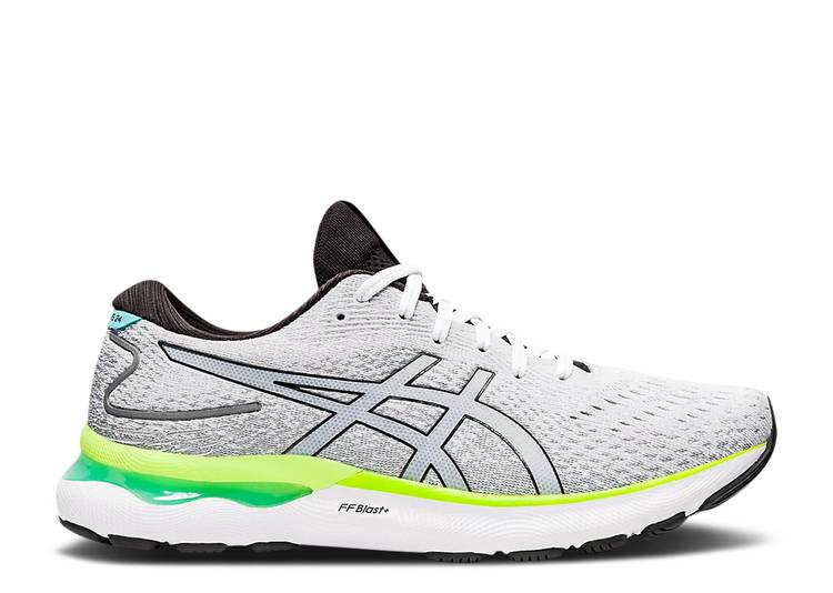 アシックス ASICS 白色 ホワイト 黒色 ブラック 'WHITE BLACK' スニーカー メンズ 【 ASICS GEL NIMBUS 24 WHITE BLACK 】