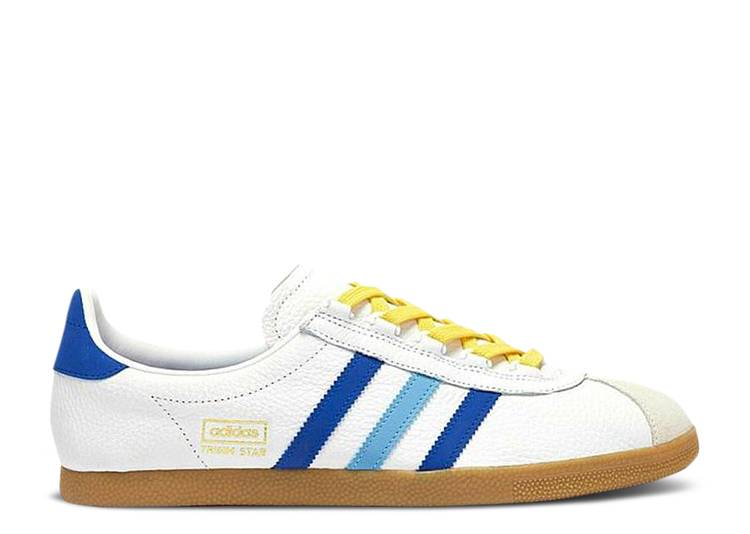 【 ADIDAS TRIMM STAR 'THE LOST ONES - ZISSOU' / FOOTWEAR WHITE BOLD BLUE LIGHT 】 アディダス 白色 ホワイト 青色 ブルー スニーカー メンズ