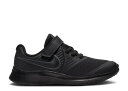 【 NIKE STAR RUNNER 2 PS 'TRIPLE BLACK' / BLACK BLACK VOLT ANTHRACITE 】 黒色 ブラック ジュニア キッズ ベビー マタニティ スニーカー ナイキ(4)