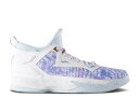 【 ADIDAS D LILLARD 2 'EASTER' / WHITE PINK GLOW ICE BLUE 】 アディダス 白色 ホワイト ピンク 青色 ブルー スニーカー メンズ