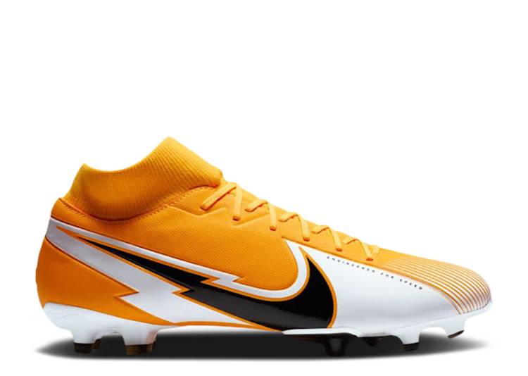 ナイキ NIKE アカデミー レーザー 橙 オレンジ 黒色 ブラック 白色 ホワイト 'LASER ORANGE' スニーカー メンズ 【 LASER ORANGE NIKE MERCURIAL SUPERFLY 7 ACADEMY FG MG BLACK WHITE 】