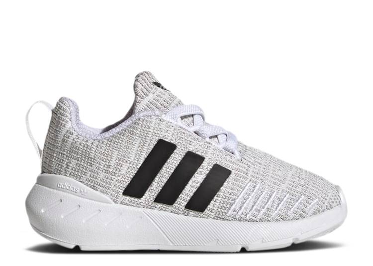 【 ADIDAS SWIFT RUN 22 I 'WHITE GREY' / CLOUD WHITE CORE BLACK GREY TWO 】 アディダス ラン 白色 ..