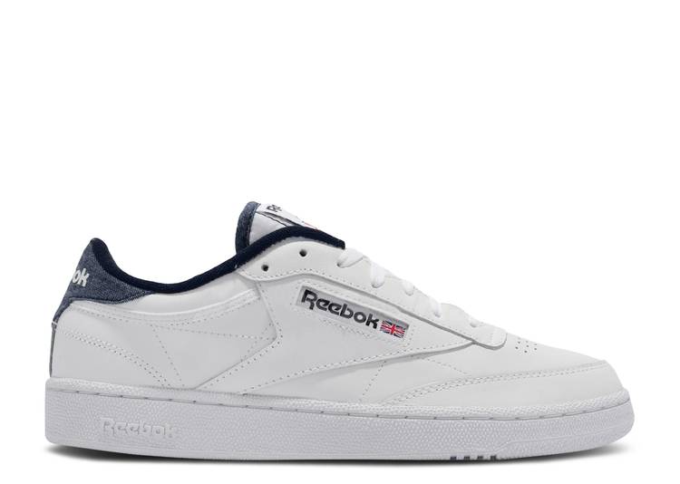 【 REEBOK CLUB C 85 'WHITE VECTOR NAVY' / WHITE VECTOR NAVY WHITE 】 リーボック クラブ 白色 ホワイト 紺色 ネイビー スニーカー メンズ