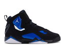 【 AIR JORDAN JORDAN TRUE FLIGHT GS 'BLACK GAME ROYAL' / BLACK WHITE GAME ROYAL 】 ナイキ フライト ゲーム 黒色 ブラック 白色 ホワイト エアジョーダン トゥルーフライト ゲームロイヤル 青 ブルー' ブルー ジ(4)
