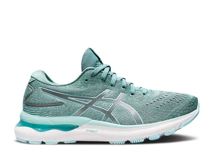 【 ASICS WMNS GEL NIMBUS 24 'SAGE' / SAGE CLEAR BLUE 】 青色 ブルー スニーカー レディース アシックス