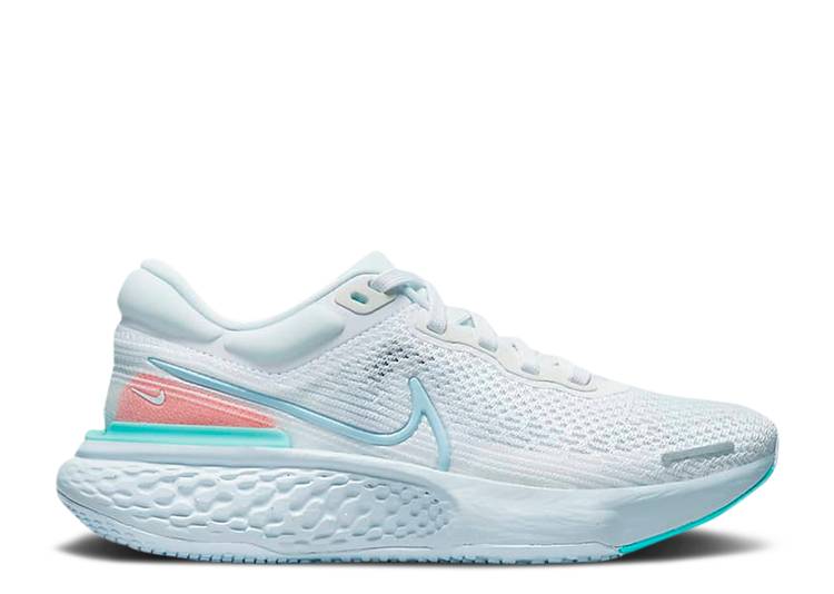 ナイキ NIKE ラン フライニット ダイナミック 白色 ホワイト 青色 ブルー 'WHITE TURQUOISE' スニーカー レディース 【 NIKE WMNS ZOOMX INVINCIBLE RUN FLYKNIT DYNAMIC WHITE TURQUOISE LAVA GLOW HYDROGEN BLUE 】