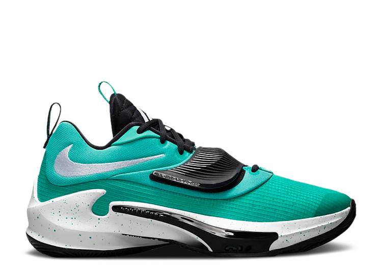 【 NIKE ZOOM FREAK 3 TB 'CLEAR JADE' / CLEAR JADE BLACK WHITE 】 ズーム 翡翠 ジェード 黒色 ブラック 白色 ホワイト ズームフリーク スニーカー メンズ ナイキ