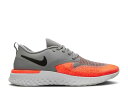 【 NIKE WMNS ODYSSEY REACT FLYKNIT 2 039 COOL GREY BRIGHT MANGO 039 / COOL GREY BLACK BRIGHT MANGO 】 リアクト フライニット 灰色 グレー クール 黒色 ブラック スニーカー レディース ナイキ