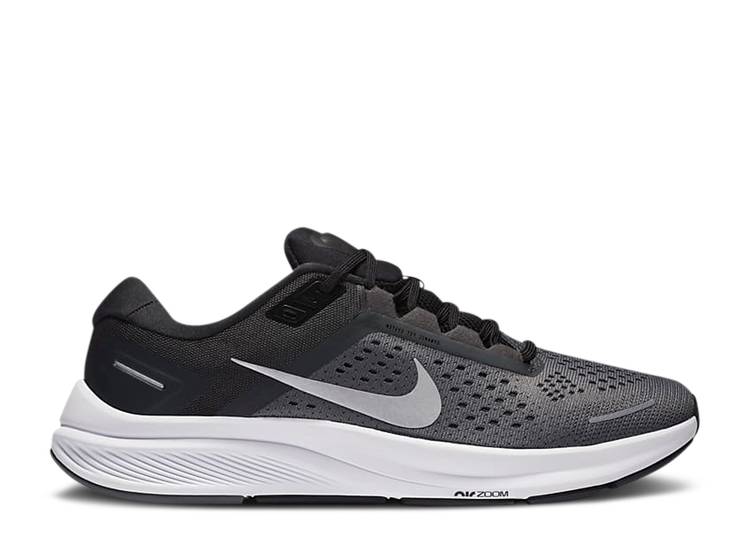 【 NIKE WMNS AIR ZOOM STRUCTURE 23 'DARK SMOKE GREY' / IRON GREY DARK SMOKE GREY BLACK 】 ズーム 灰色 グレー 黒色 ブラック スニーカー レディース ナイキ