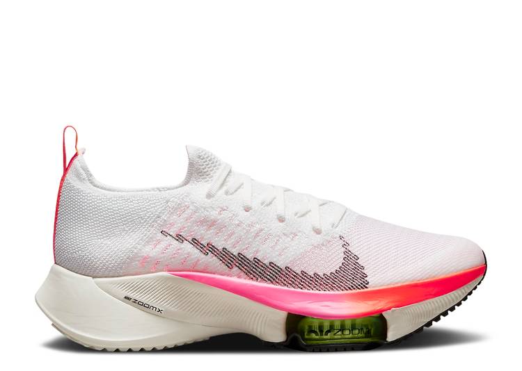 ナイキ NIKE ズーム フライニット 白色 ホワイト ピンク ブラスト 黒色 ブラック NEXT% 'RAWDACIOUS' スニーカー レディース 【 PINK NIKE WMNS AIR ZOOM TEMPO FLYKNIT WHITE WASHED CORAL BLAST BLACK 】