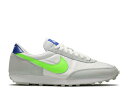 【 NIKE WMNS DAYBREAK 'WHITE ELECTRIC GREEN' / WHITE LIGHT SILVER HYPER ROYAL 】 白色 ホワイト 銀色 シルバー スニーカー レディース ナイキ