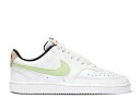 【 NIKE WMNS COURT VISION LOW 'WHITE BARELY VOLT' / SUMMIT WHITE BARELY VOLT 】 コー...