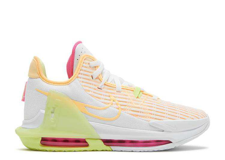 【 NIKE LEBRON WITNESS 6 'WHITE MELON TINT' / WHITE PERSIAN VIOLET YELLOW 】 レブロン 白色 ホワイト 紫 バイオレット 黄色 イエロー ウィットネス スニーカー メンズ ナイキ