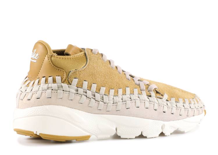 ナイキ NIKE ウーブン チャッカ ゴールド 白色 ホワイト 'HAIRY SUEDE' スニーカー メンズ 【 WOVEN NIKE AIR FOOTSCAPE CHUKKA QS FLAT GOLD LIGHT ORWOOD BROWNSUMMIT WHITE 】