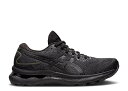 【 ASICS WMNS GEL NIMBUS 24 WIDE 'BLACK' / BLACK BLACK 】 黒色 ブラック スニーカー レディース アシックス