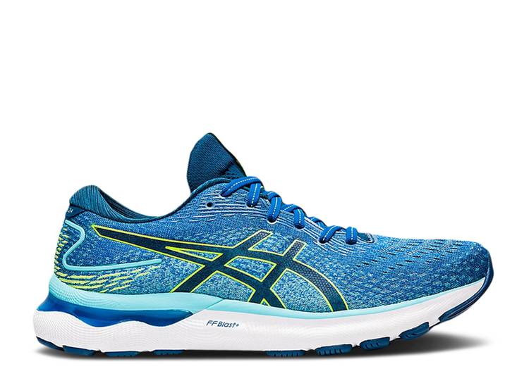 【 ASICS GEL NIMBUS 24 2E WIDE 'LAKE DRIVE HAZARD GREEN' / LAKE DRIVE HAZARD GREEN 】 緑 グリーン スニーカー メンズ アシックス