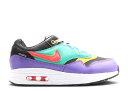 【 NIKE AIR MAX 1 PS 'GAME CHANGE' / BLACK KINETIC GREEN PSYCHIC 】 マックス 黒色 ブラック 緑 グリーン エアマックス ジュニア キッズ ベビー マタニティ スニーカー ナイキ