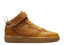 【 NIKE COURT BOROUGH MID 2 GS 'WHEAT' / WHEAT BLACK GUM LIGHT BROWN 】 コート ミッド ウィ...
