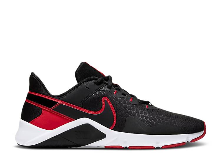 【 NIKE LEGEND ESSENTIAL 2 'BLACK UNIVERSITY RED' / BLACK UNIVERSITY RED WHITE 】 レジェンド 黒色 ブラック 赤 レッド 白色 ホワイト スニーカー メンズ ナイキ