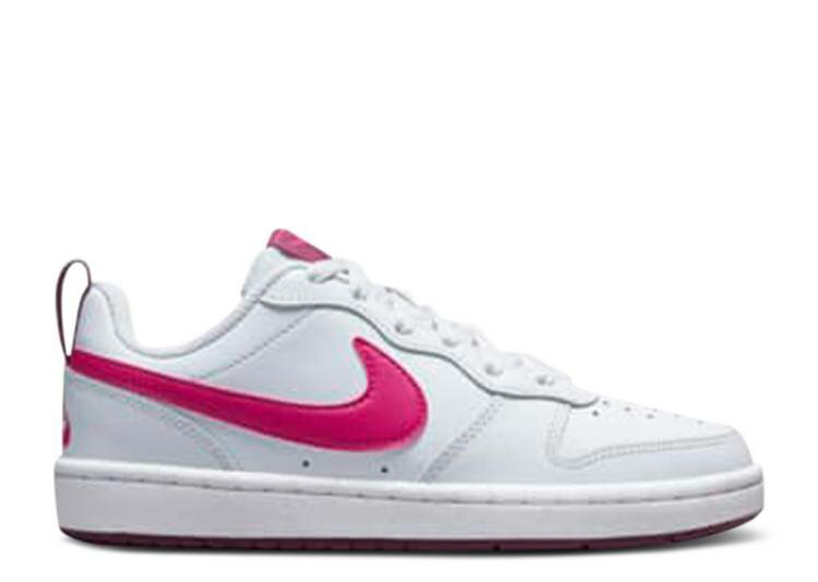 【 NIKE COURT BOROUGH LOW 2 GS 'PURE PLATINUM PINK PRIME' / PURE PLATINUM SANGRIA...