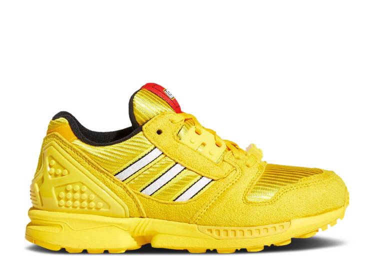 【 ADIDAS LEGO X ZX 8000 J 'COLOR PACK - EQUIPMENT YELLOW' / EQUIPMENT YELLOW FOOTWEAR WHITE 】 ..