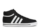 【 ADIDAS RETROVULC MID CANVAS 'CORE BLACK WHITE' / CORE BLACK CLOUD WHITE CORE 】...