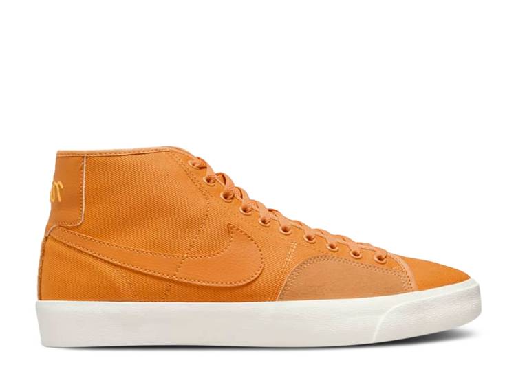 【 NIKE BLAZER COURT MID PREMIUM SB 'LIGHT CURRY' / LIGHT CURRY LIGHT CURRY SAIL 】 ブレイザー コート ミッド プレミアム エスビー カリー スニーカー メンズ ナイキ